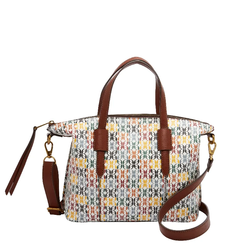 Premium Fashion Fossil Women's Skylar PVC Satchel Stylish Bags At Unbeatable Prices