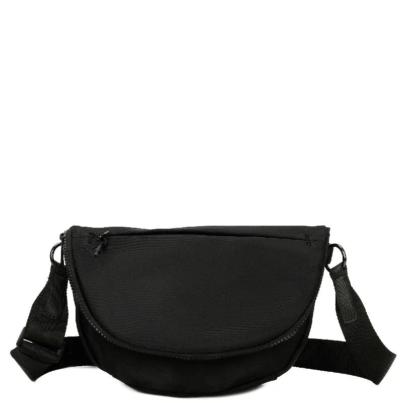 Versatile Bags That Suit Any Outfit Or Event Hailey's Large Half Circle Nylon Bum Fanny Bag - Black Big Savings On Totes, Crossbody Bags, And More