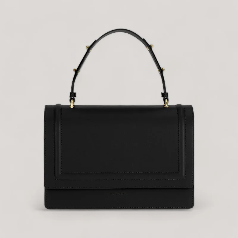 Party Bags For New Year's Eve And Special Occasions Hope Maxi - Shoulder Bag - Black Ink Corn Leather Don't Miss Out – Handbag Discounts