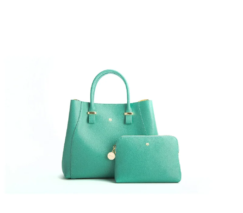 Season Sale Jane - Tiffany Blue Vegan Leather Satchel Unmissable Deals On Trendy Handbags