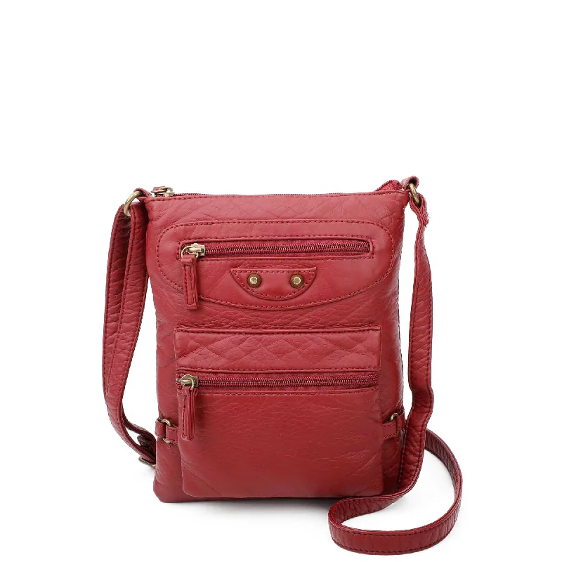 Bag Deals Jassy Crossbody - Burgundy Modern Handbags With Stylish Discounts