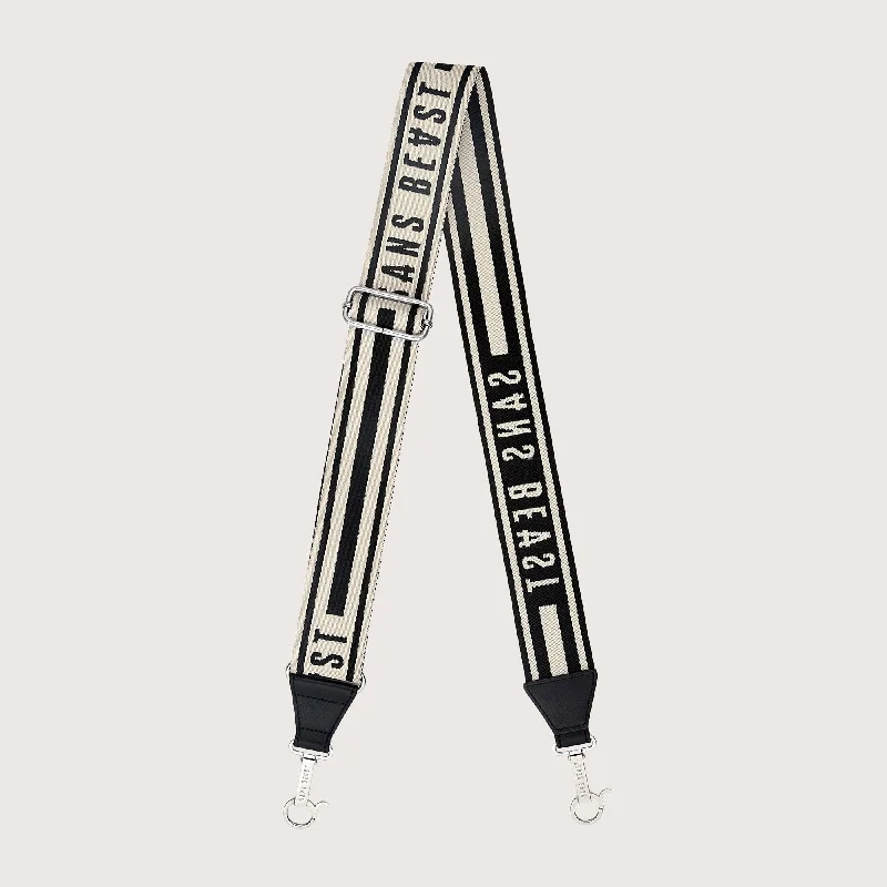 Affordable Handbags Corridor Bag Strap - Licorice + Silver Must-Have Bags At Irresistible Discounts