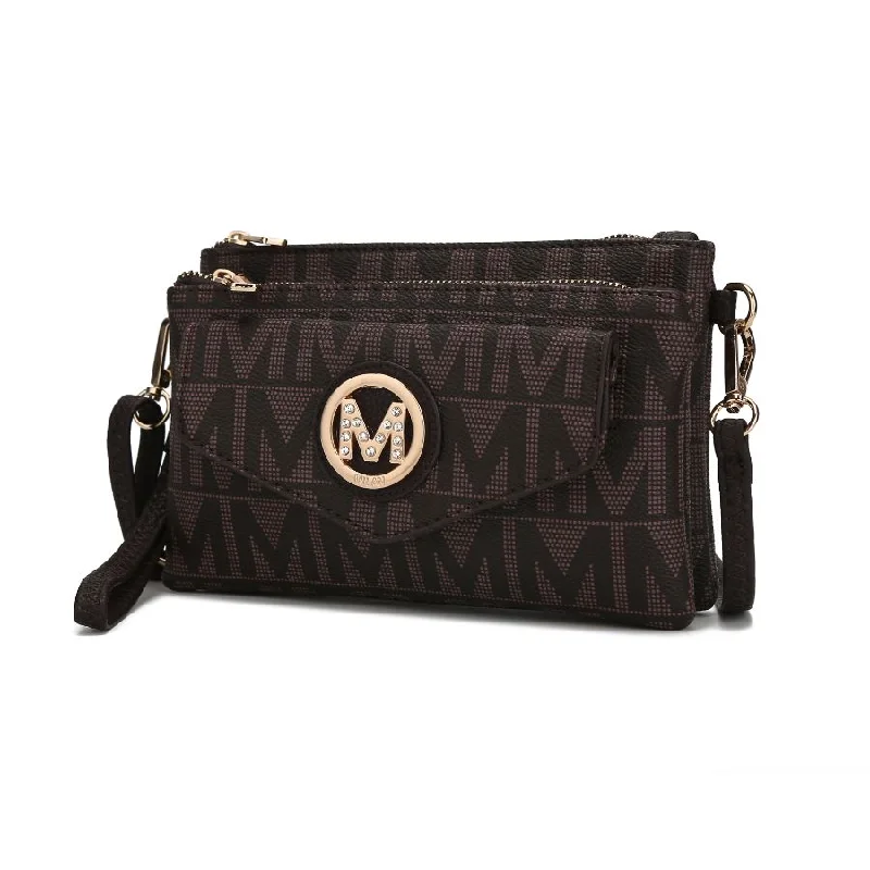 Edgy Fashion Deals Manny Milan M Signature Crossbody Wristlet Trendy Handbags, Limited-Time Sale