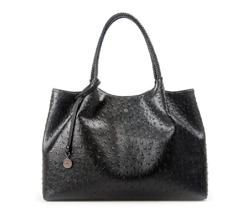 Luxury Bags For Working Professionals Naomi - Black Vegan Leather Tote Bag Fashion-Forward Bags At Limited-Time Offers