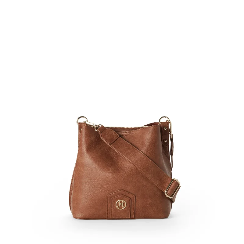 Flirty Fashion Discounts NAOMI Vegan Crossbody Bucket Bag in Camel Chic And Affordable Bags – Grab Yours Today