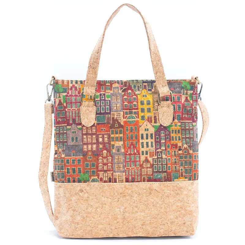 Discover Promotions Cork Tote Bag with Adjustable Strap and Unique Prints BAG-2215 Unmissable Deals On Everyday Handbags