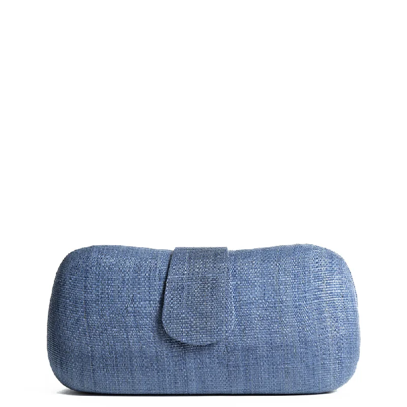 Seasonal Style Discounts Navy Woven Straw Clutch Bag Stylish And Durable Handbags At Great Value