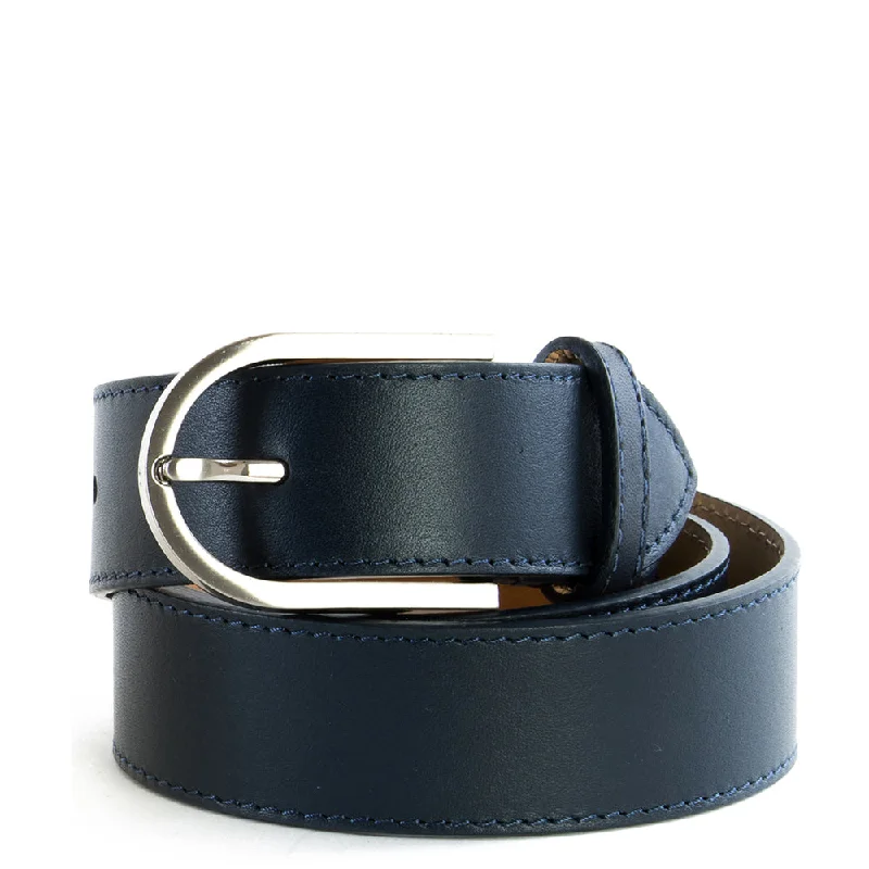 Vintage Style Deals Navy Real Italian Leather Wide Belt Trendy Purses At Unbeatable Discounts