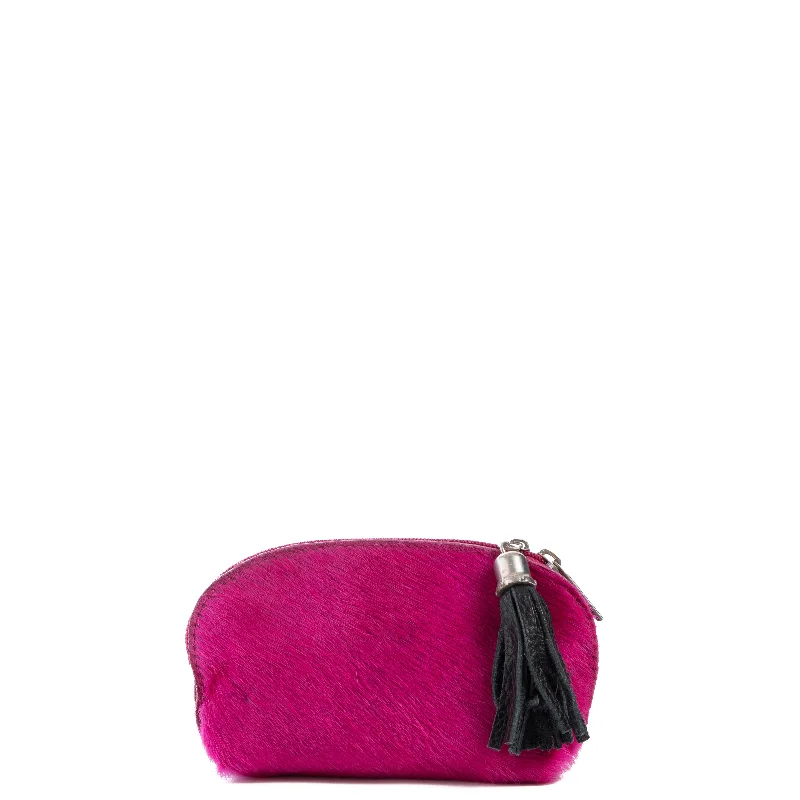 Stylish Bags For Fashion Bloggers Pink Cowhide Real Leather Mini Clutch Pod Everyday Elegance At Lower Prices