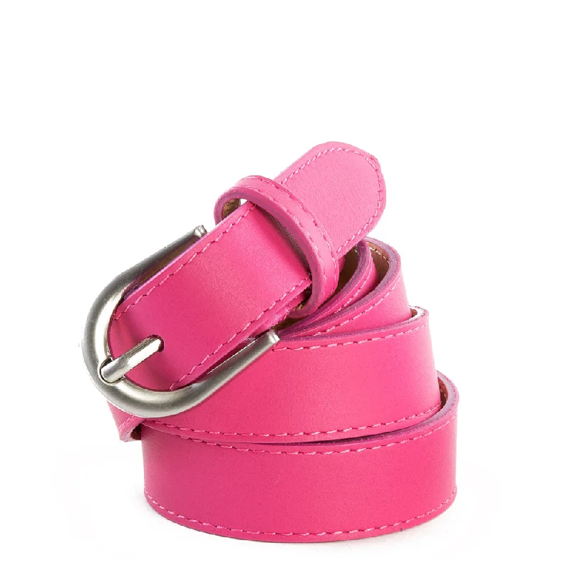 Modern And Limited-Time Offer Bags Pink Real Italian Leather Narrow Belt Pack of Two Trendy Purses At Exclusive Promotional Rates