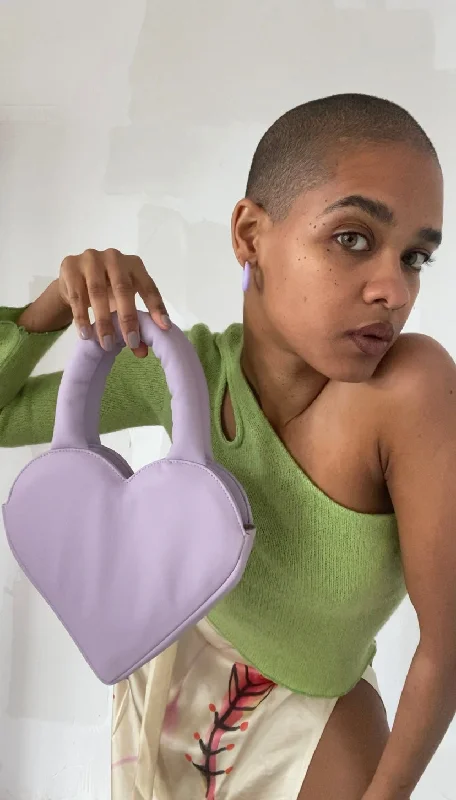 Eco-Friendly And Discounted Bags Puffy Heart Bag • Lilac Limited-Time Handbag Sale