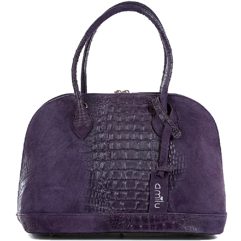 Trendy Bags For Women And Men In 2025 Purple Real Suede Large Bowling Bag Luxury Meets Affordability – Shop Stunning Bags Now