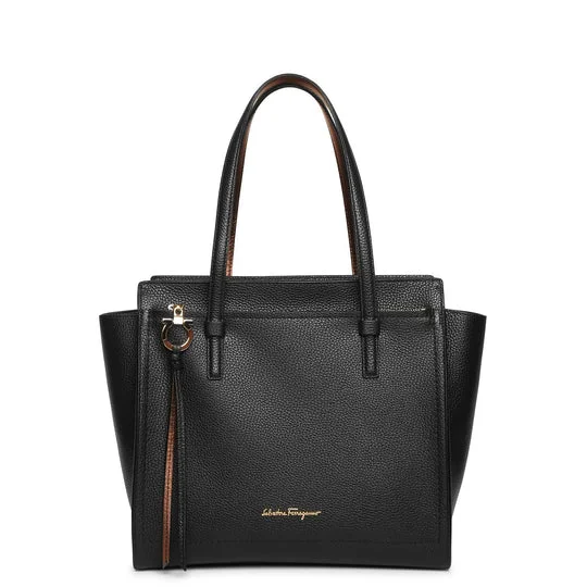 Eco-Friendly Bags With Discounts SALVATORE FERRAGAMO Amy Women's 71906 Black Tote Stylish And Durable Handbags At Great Value Eco-Friendly Bags With Discounts SALVATORE FERRAGAMO Amy Women's 71906 Black Tote Stylish And Durable Handbags At Great Value