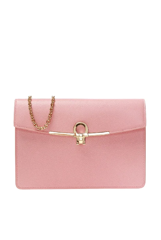 Seasonal Clearance Bags For Summer SALVATORE FERRAGAMO Gancini Women's 724095 Desert Rose Shoulder Bag Sleek And Stylish Handbags At Lower Prices Seasonal Clearance Bags For Summer SALVATORE FERRAGAMO Gancini Women's 724095 Desert Rose Shoulder Bag Sleek And Stylish Handbags At Lower Prices