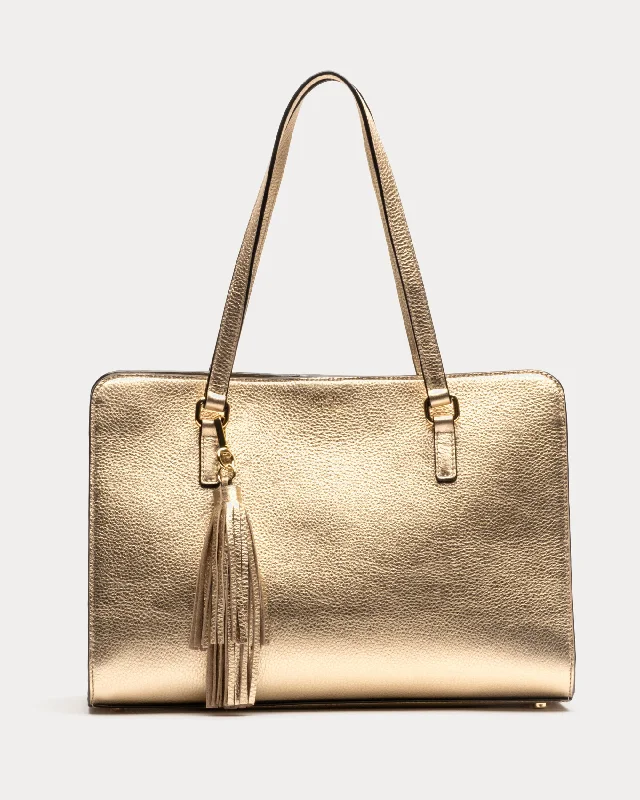 Black Friday Deals On Stylish Handbags Sami Tote Tumbled Leather Platino Don't Miss Out – Shop Fashionable Bags At Special Rates