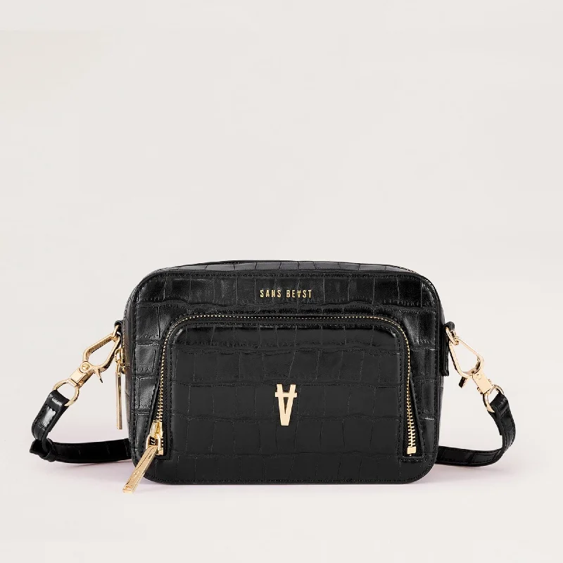 Romantic Fashion Discounts Sojourn - Crossbody Bag - Noir Croco Grab Stylish Bags Before They Sell Out