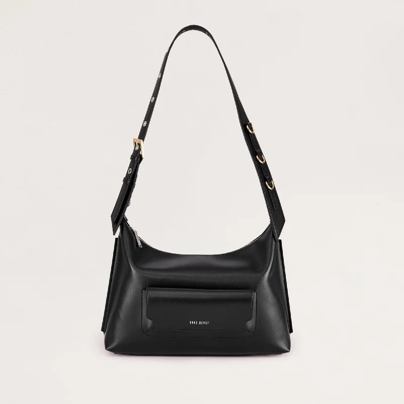 Transit Day - Midi Bag - Noir AppleSkin Statement Handbags At Unbeatable Discounts
