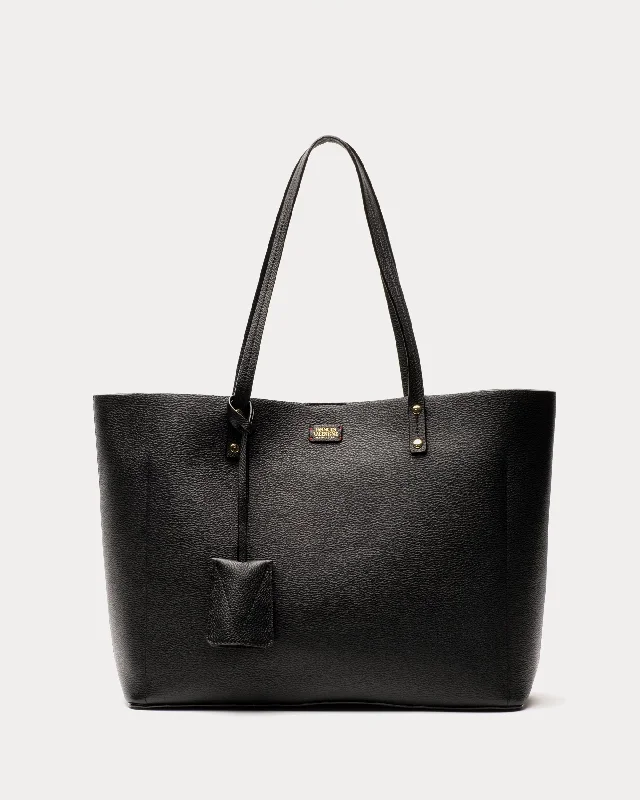 Shop Sale Items Trixie Tote Tumbled Leather Black Don't Miss Out – Shop Fashionable Bags At Special Rates