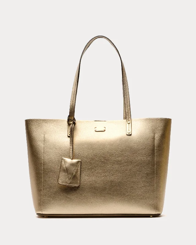 Playful Fashion Offers Trixie Tote Tumbled Leather Platino Stylish And Durable Handbags At Great Value