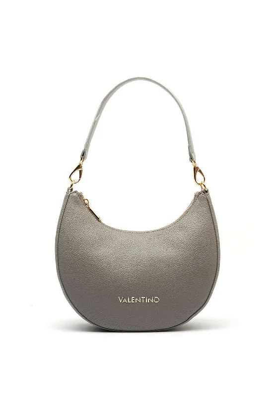 Affordable Trendy Fashion Valentino Alexia Crescent Shoulder Bag, Grey Designer-Inspired Bags At Reduced Prices
