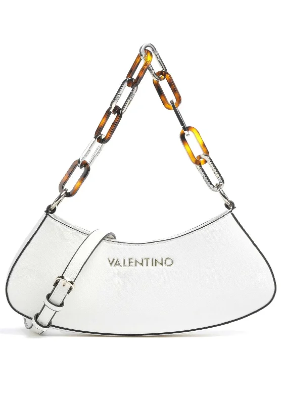 Feminine Style Promotions Valentino Bercy Faux Leather Crossbody Bag, White Classic Totes, Exclusive Deals