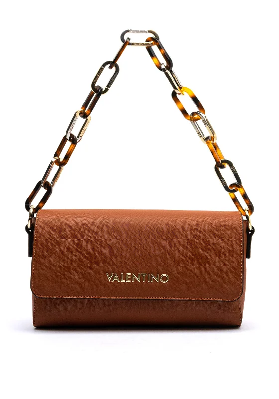 New In This Season Valentino Bercy Folded Faux Leather Shoulder Bag, Cuoio Everyday Bags At Wallet-Friendly Prices