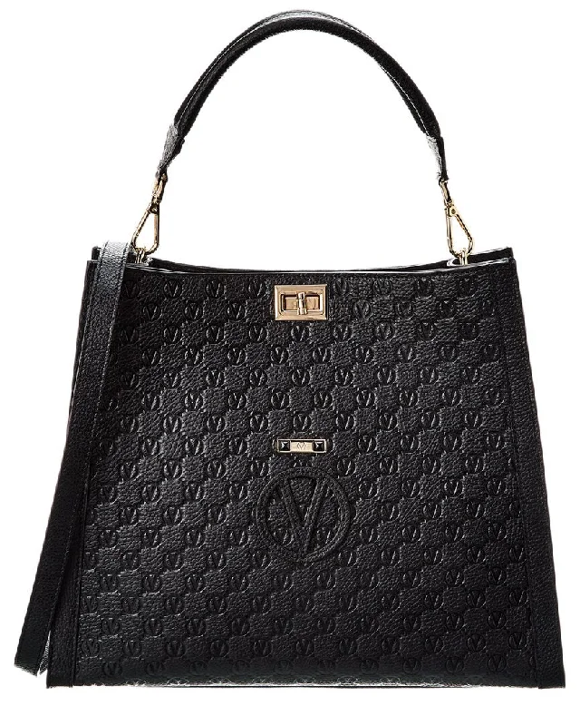 New In This Season Valentino by Mario Valentino France Medallion Leather Tote Fashion-Forward Bags At Exclusive Promotional Prices
