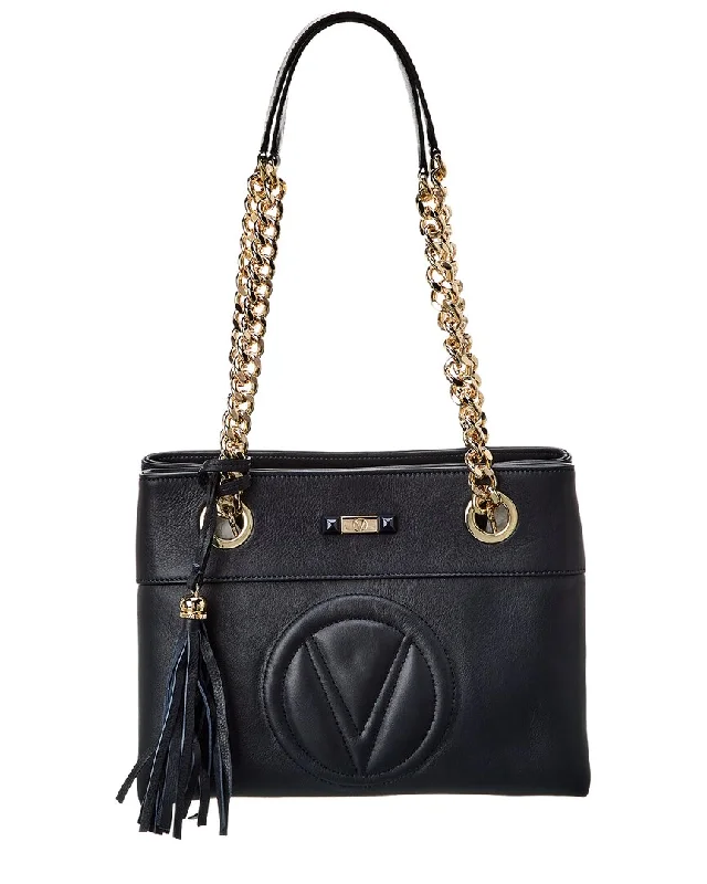 Bag Deals Valentino by Mario Valentino Kali Signature Leather Shoulder Bag Affordable Luxury With Top-Quality Handbags