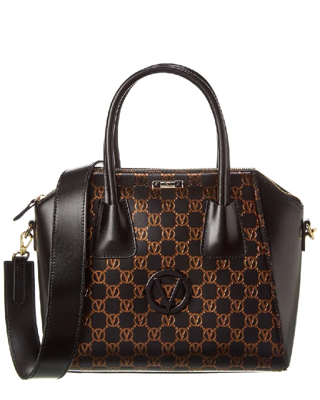 Bags For Free-Spirited And Artistic Styles Valentino by Mario Valentino Minimi Monogram Leather Satchel Luxury Totes, Affordable Prices