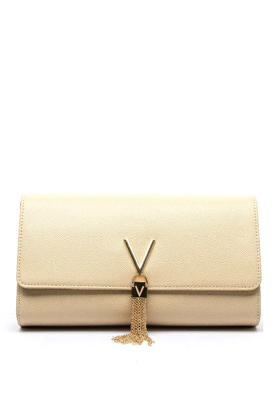 Huge Discounts This Week Valentino Handbags Divina Clutch Bag, Beige Carry Elegance For Less