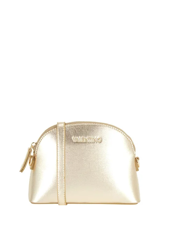Eco-Friendly And Discounted Bags Valentino Mayfair Small Dome Crossbody Bag, Gold Modern Handbags With Stylish Discounts