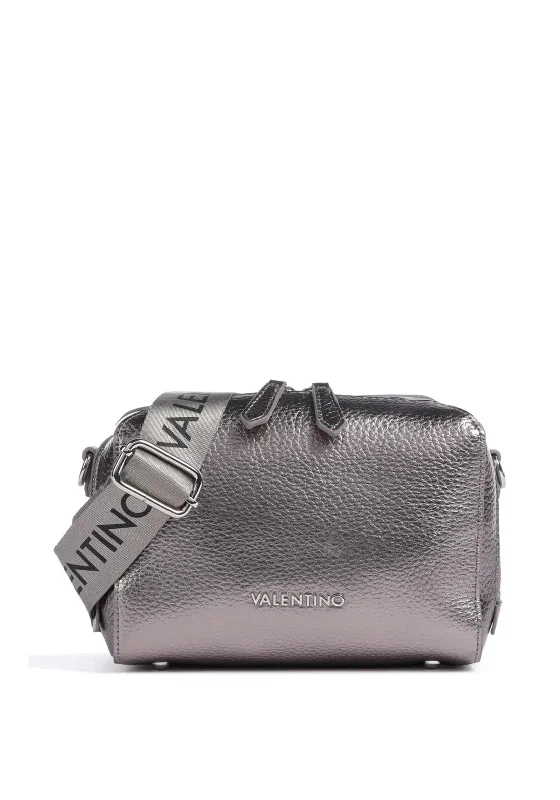 Feminine Style Promotions Valentino Pattie Metallic Crossbody Bag, Grey The Ultimate Sale On Must-Have Handbags