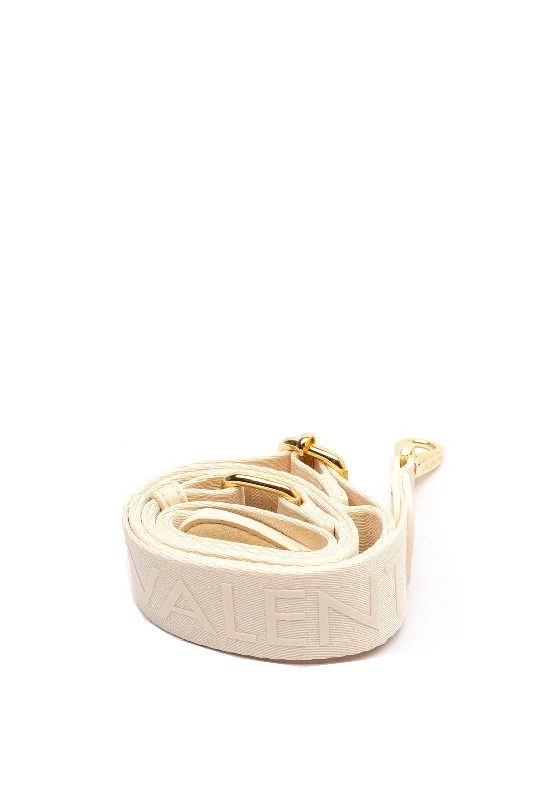 Budget-Friendly Fashion Valentino Logo Crossbody Strap, Ecru Sleek Bags, Perfect Prices