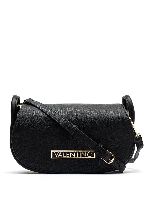 Sophisticated Style Offers Valentino Vinile Loop Detail Crossbody Bag, Black Premium Handbags At Unbeatable Markdowns