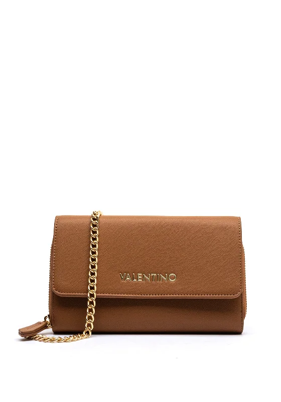 Fresh Styles, Fresh Deals Valentino Zero Large Crossbody Wallet with Shoulder Chain, Cuoio Trendy Purses With Limited-Time Offers