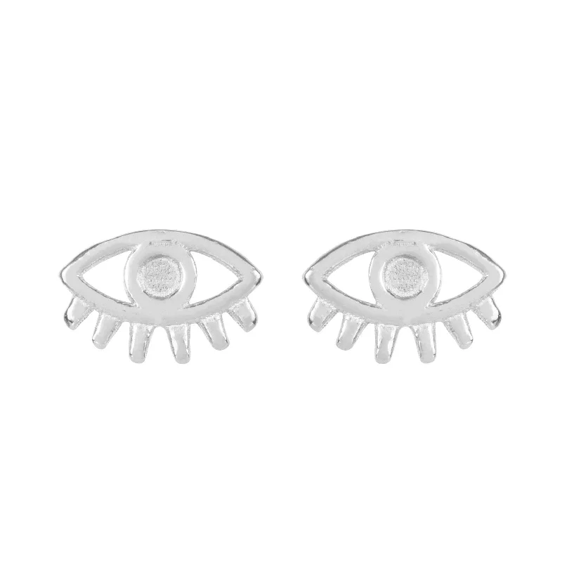 Jewelry Sale Bonanza – Grab Your Sparkle Now Evil Eye Studs Silver