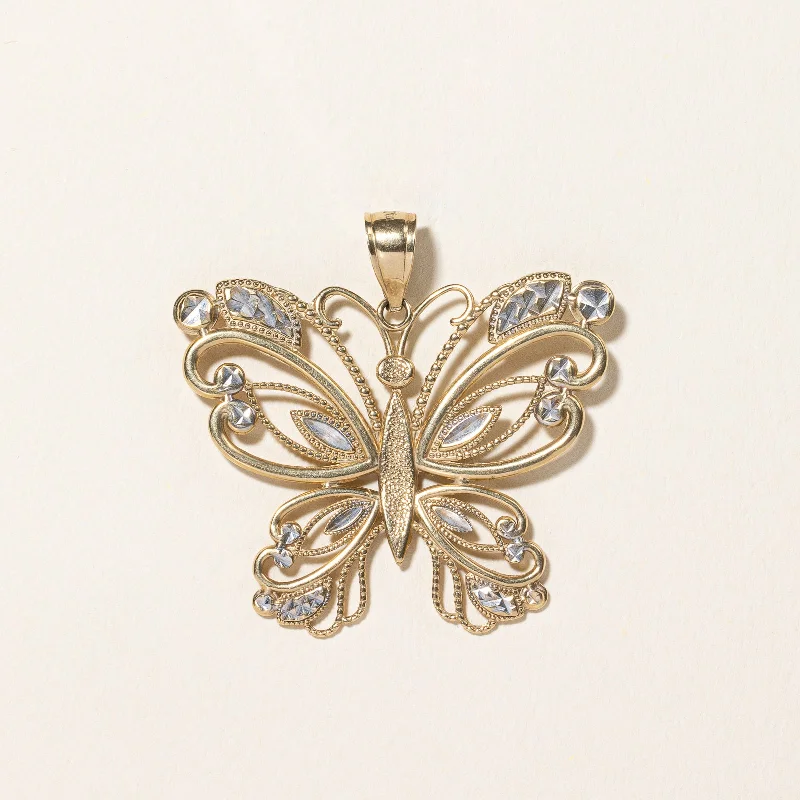 Seasonal Jewelry Sale – Upgrade Your Collection 14k Yellow Gold Butterfly Pendant |