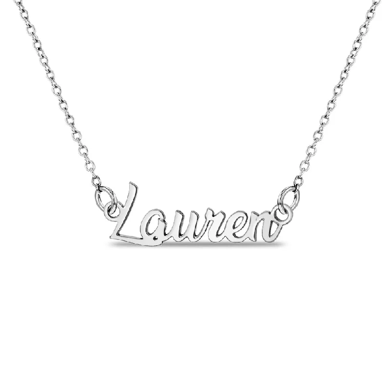 Everyday Jewelry Essentials Now On Sale Bliss Custom Name Women's Necklace - Sterling Silver