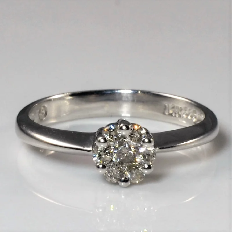 Limited-Time Offer On Premium Jewelry Collections Diamond Cluster Ring | 0.16ctw | SZ 4.75 |