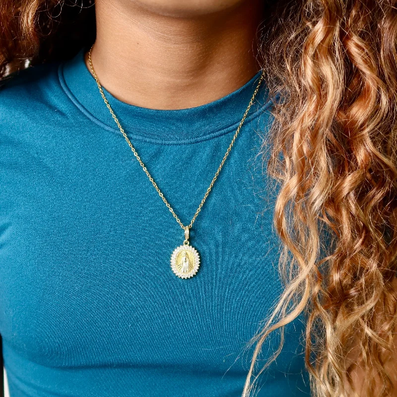 Shine Without Limits – Jewelry Sale Happening Now Minimalist Virgin Mary Necklace