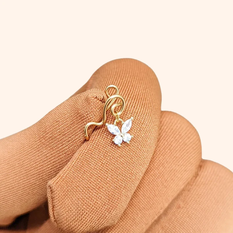 Bestselling Jewelry At Special Promotional Rates Dangling Butterfly Nose Cuff