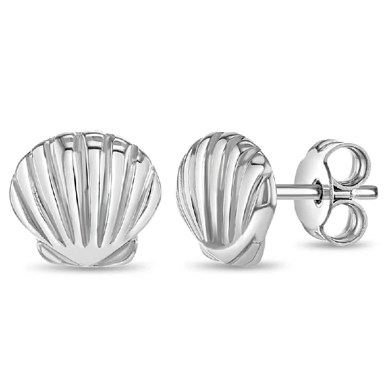 Unmissable Jewelry Clearance – Final Reductions Mini Seashell Women's Earrings - Sterling Silver