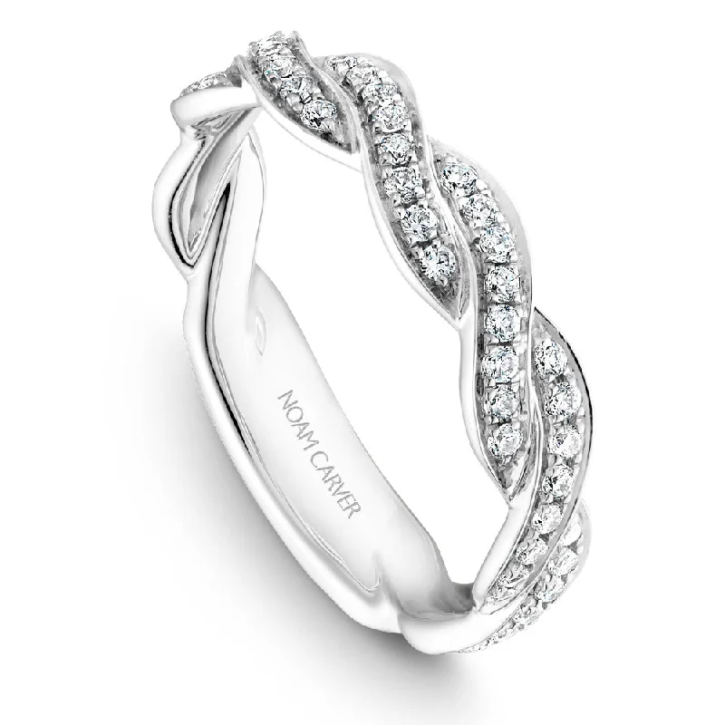 Get Your Favorite Jewelry At The Best Price Noam Carver Diamond Twist Wedding Band B060-01B