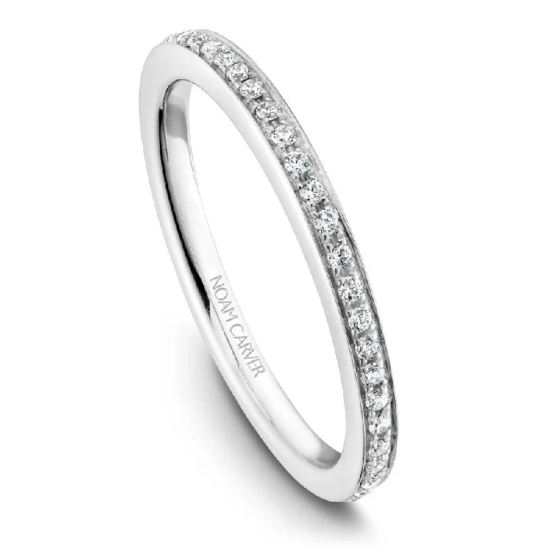 Affordable Glamour – Premium Jewelry For Less Noam Carver Micropavé Diamond Wedding Band B095-02B