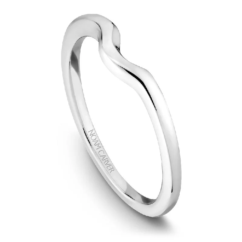 Modern Statement Jewelry For Bold Styling Noam Carver Solitaire Wedding Band B004-04B