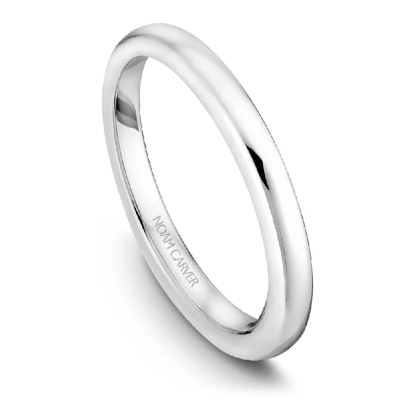 Eco-Friendly Sustainable Jewelry For Conscious Buyers Noam Carver Solitaire Wedding Band B006-03B