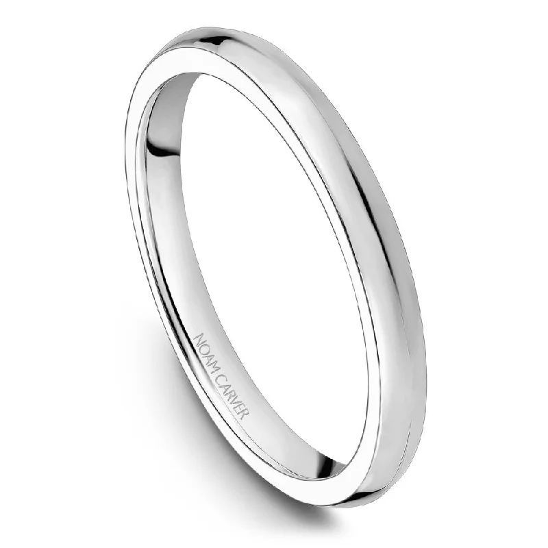 Personalized Jewelry At Special Discount Rates Noam Carver Solitaire Wedding Band B353-01B