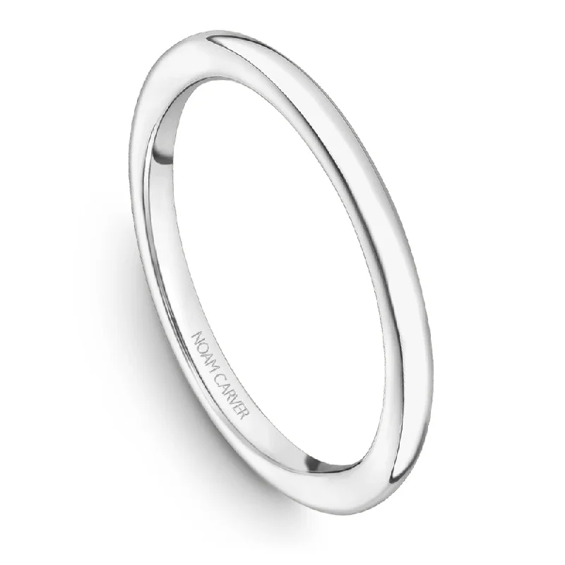 Limited-Time Offer On Premium Jewelry Collections Noam Carver Solitaire Wedding Band B371-02B