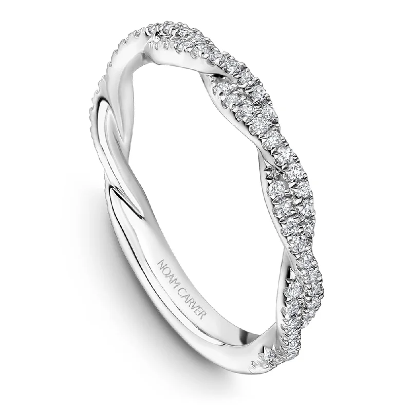 Affordable Glamour – Premium Jewelry At Special Prices Noam Carver Twisted Diamond Wedding Band R053-02B