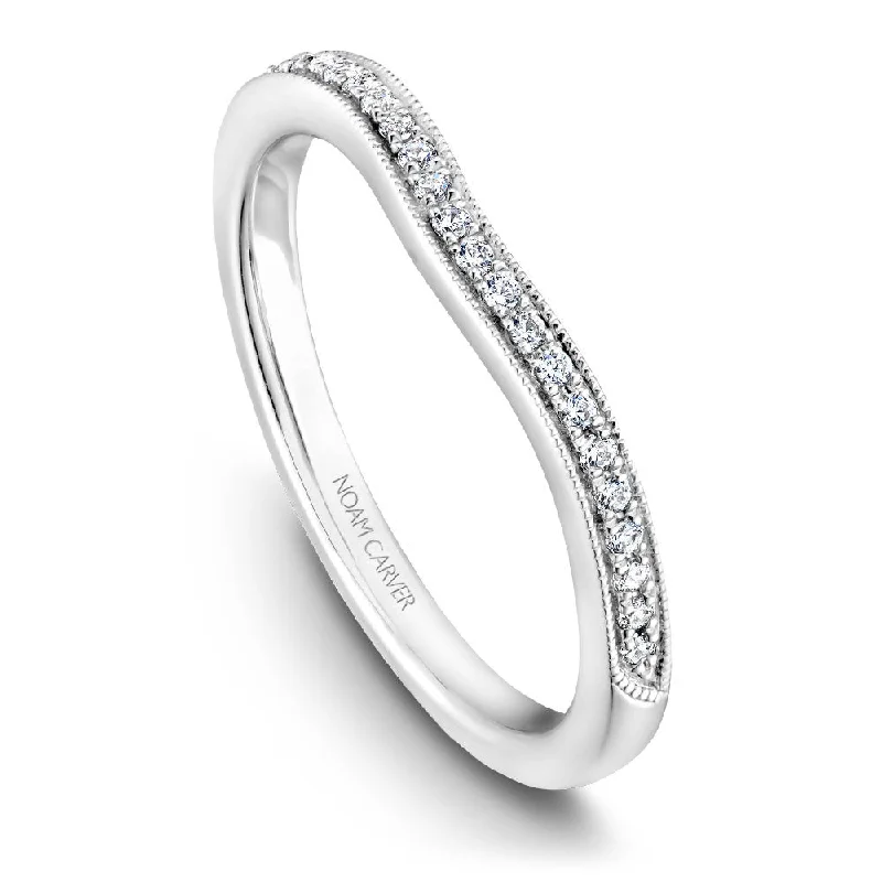 Flash Sale On Stunning Jewelry – Don't Miss Out Noam Carver Vintage Inspired Micropavé Diamond Wedding Band B056-01B